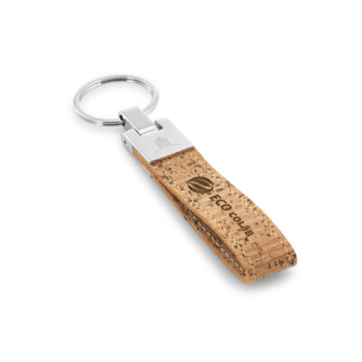 Chaveiro Cortiça e Metal Personalizado - Imagem 2